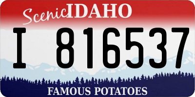 ID license plate I816537