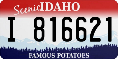 ID license plate I816621