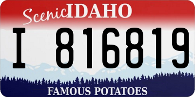 ID license plate I816819