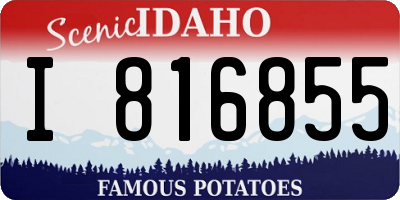 ID license plate I816855