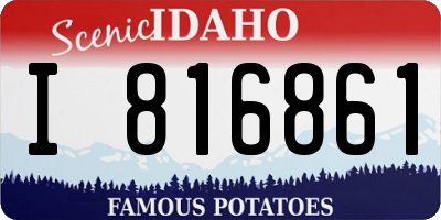 ID license plate I816861