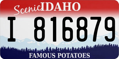 ID license plate I816879