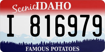 ID license plate I816979