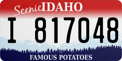 ID license plate I817048
