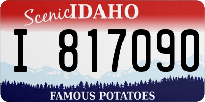 ID license plate I817090