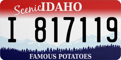 ID license plate I817119