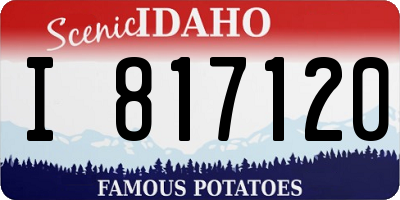 ID license plate I817120