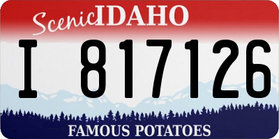ID license plate I817126