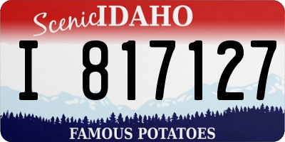 ID license plate I817127
