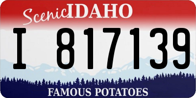 ID license plate I817139
