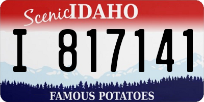 ID license plate I817141