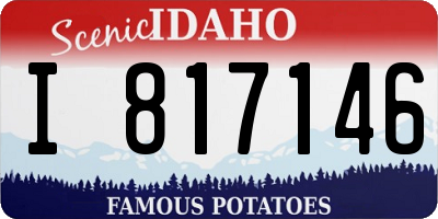 ID license plate I817146