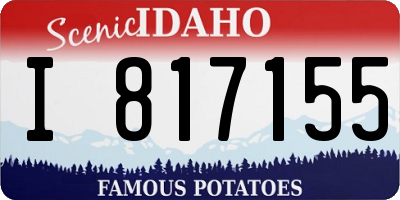 ID license plate I817155