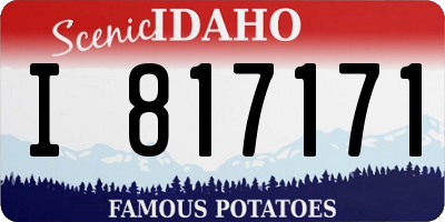 ID license plate I817171