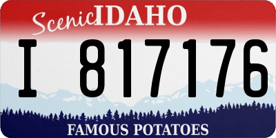 ID license plate I817176