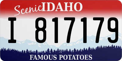 ID license plate I817179