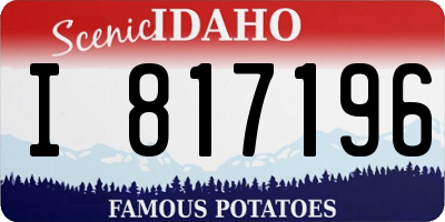 ID license plate I817196