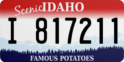 ID license plate I817211