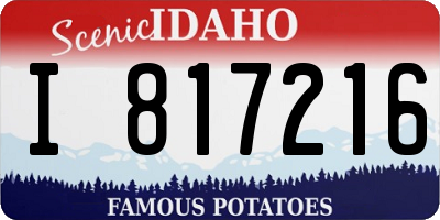 ID license plate I817216
