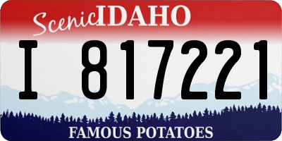 ID license plate I817221