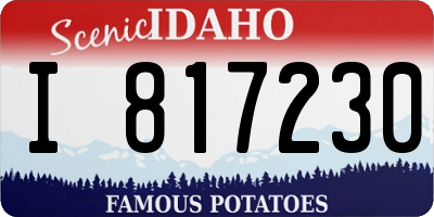 ID license plate I817230