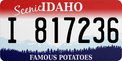 ID license plate I817236