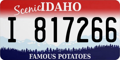 ID license plate I817266