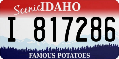ID license plate I817286