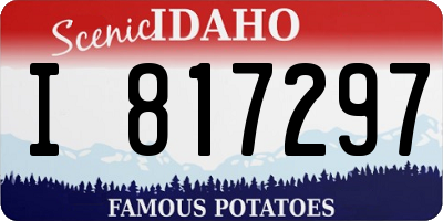 ID license plate I817297