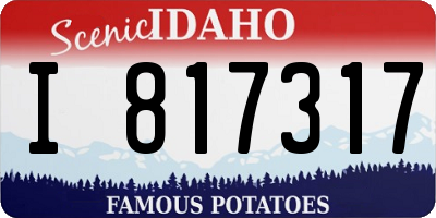 ID license plate I817317