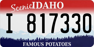ID license plate I817330