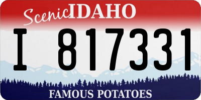 ID license plate I817331