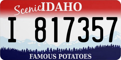 ID license plate I817357