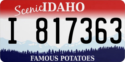 ID license plate I817363