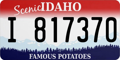ID license plate I817370