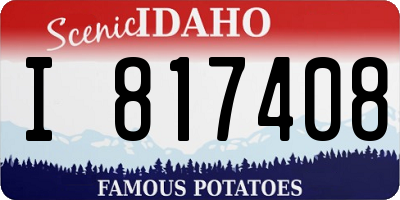ID license plate I817408