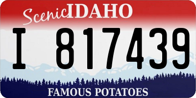 ID license plate I817439