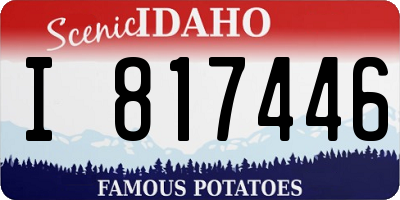 ID license plate I817446
