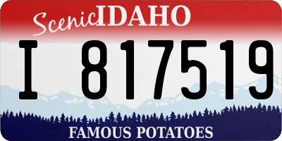 ID license plate I817519