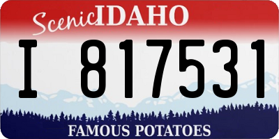ID license plate I817531
