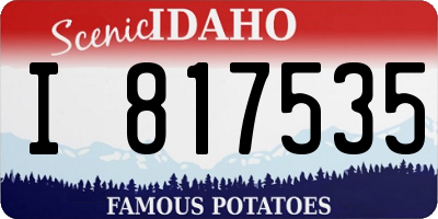 ID license plate I817535
