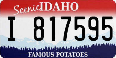 ID license plate I817595
