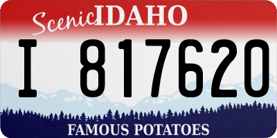 ID license plate I817620