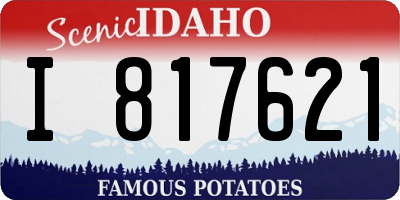 ID license plate I817621
