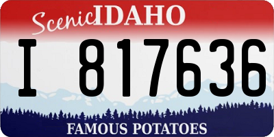 ID license plate I817636