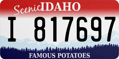 ID license plate I817697