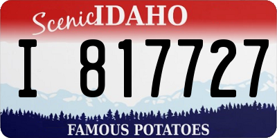 ID license plate I817727