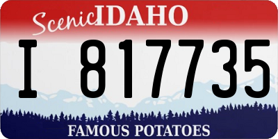 ID license plate I817735