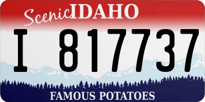 ID license plate I817737