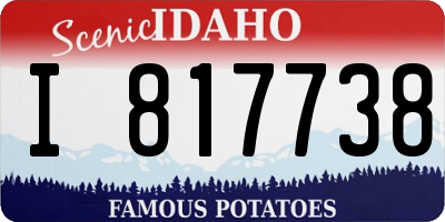 ID license plate I817738